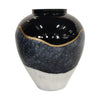 Benzara Industrial Clay Pot Design Metal Vase with Short Neck, Multicolor