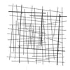 Benzara Abstract Lines Metal Wall Decor with Mounting Hardware, Black