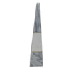 Benzara Contemporary Style Marble Frame Obelisk Tower Sculpture, Gray