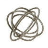 Benzara 11 Inches Metal Frame Armillary Orb Table Decor, Silver