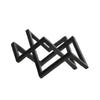 Benzara 15 Inches Metal Frame Geometric Accent Decor, Black