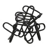 Benzara 16 Inches Metal Frame Chain Accent Decor, Black
