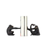 Benzara Polyresin Bookend Pair with Monkey Design and Carved Details, Bronze