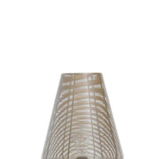 Benzara Table Lamp with Cage Design Shade and Tripod Legs, Gold and Taupe Brown