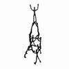 Benzara Industrial Style Human Pyramid Design Accent Decor, Black