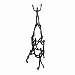 Benzara Industrial Style Human Pyramid Design Accent Decor, Black