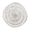 Benzara Round Shaped Wall Decor with Sunburst Design, Brown