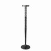 Benzara 35 Inch Metal Candle Holder with Corrugated Stalk Support, Silver