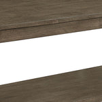 Benzara Rustic Wood and Metal Coffee Table with One Open Bottom Shelf, Brown