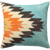 Benzara BM221642 18 x 18 Handwoven Cotton Accent Pillow with Fiery Print, Multicolor