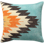 Benzara BM221642 18 x 18 Handwoven Cotton Accent Pillow with Fiery Print, Multicolor