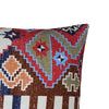 Benzara BM221645 18 x 18 Handwoven Cotton Accent Pillow with Tribal Print, Multicolor
