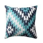 Benzara BM221646 18 x 18 Handwoven Cotton Accent Pillow with Geometric Print, Multicolor