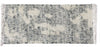 Benzara BM221691 Handwoven Cotton Dhurrie Rug with Fringes and Filigree Pattern, Gray