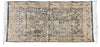 Benzara BM221696 Cotton Dhurrie Rug with Fringes and Persian Prints, Gray and Beige