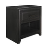 Benzara Transitional Style 1 Drawer Nightstand with 1 Storage Cubby, Espresso Brown