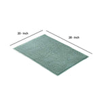 Benzara Salzburg Fabric Reversible Bath Rug with Quick Drying Loops , Green
