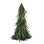 Benzara Nature Inspired decorative Feather Tree with Painted Details, Medium, Green