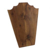 Benzara Shield Shape Wooden Necklace stand with Grain Details, Large, Brown