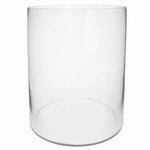 Benzara Grand Cylindrical Shaped Vase with Thick Wall Construction, Transparent