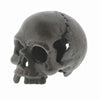 Benzara Modern Style Metal Jawless Skull, Set of 2, Black