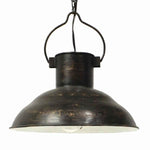 Benzara Traditional and Old School Metal Constructed Pendant Lamp, Black