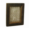 Benzara Antique Wooden Rectangular Photo Frame with Distressed Look, Medium, Brown
