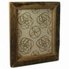 Benzara Antique Wooden Rectangular Picture Frame with Distressed Look, Large, Brown