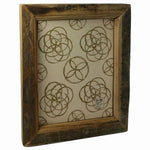 Benzara Antique Wooden Rectangular Picture Frame with Distressed Look, Large, Brown