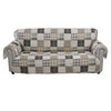 Benzara Waterproof Lining Sofa Protector with Plaid Square Design, Multicolor