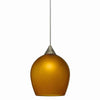 Benzara 5W Integrated Led Glass Pendant Lighting with Dimmer Feature, Dark Yellow