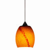 Benzara 5W Integrated Led Pendant Lighting with Dimmer Feature, Yellow and Bronze