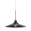 Benzara 9W Dimmable Led Metal Shade Pendant Lighting with Canopy, Black