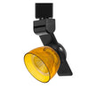 Benzara 12W Integrated Led Track Fixture with Polycarbonate Head, Black and Yellow