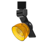 Benzara 12W Integrated Led Track Fixture with Polycarbonate Head, Black and Yellow
