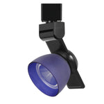 Benzara 12W Integrated Metal and Polycarbonate Led Track Fixture, Black and Blue