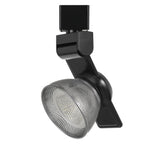 Benzara 12W Integrated Led Metal Track Fixture with Mesh Head, Black and Silver