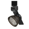 Benzara 12W Integrated Led Metal Track Fixture with Mesh Head, Black and Bronze