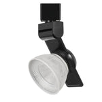Benzara 12W Integrated Led Metal Track Fixture with Mesh Head, Black and White