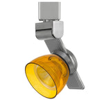 Benzara 12W Integrated Led Track Fixture with Polycarbonate Head, Silver and Yellow