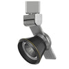 Benzara 12W Integrated Led Metal Track Fixture with Cone Head, Silver and Black