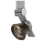 Benzara 12W Integrated Led Metal Track Fixture with Cone Head, Silver and Bronze