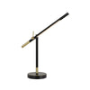 Benzara 10W Integrated Led Dimmer Desk lamp with Adjustable Height, Black