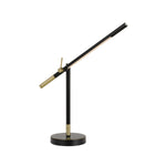Benzara 10W Integrated Led Dimmer Desk lamp with Adjustable Height, Black