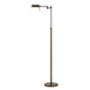 Benzara 10W Led Adjustable Metal Floor Lamp with Swing Arm, Dark Bronze