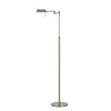 Benzara 10W Led Adjustable Metal Floor Lamp with Swing Arm, Chrome