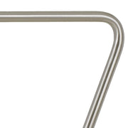 Benzara Marble Base 60W Metal Desk Lamp with 1 Electrical and 1 USB Outlet, Silver
