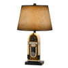 Benzara 150 W Jukebox Design Resin Table Lamp with Empire Shade, Brown