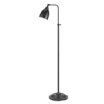 Benzara Metal Round 62`` Floor Lamp with Adjustable Pole, Dark Bronze