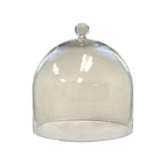 Benzara Glass Frame Dome with Finial Top, Large, Clear